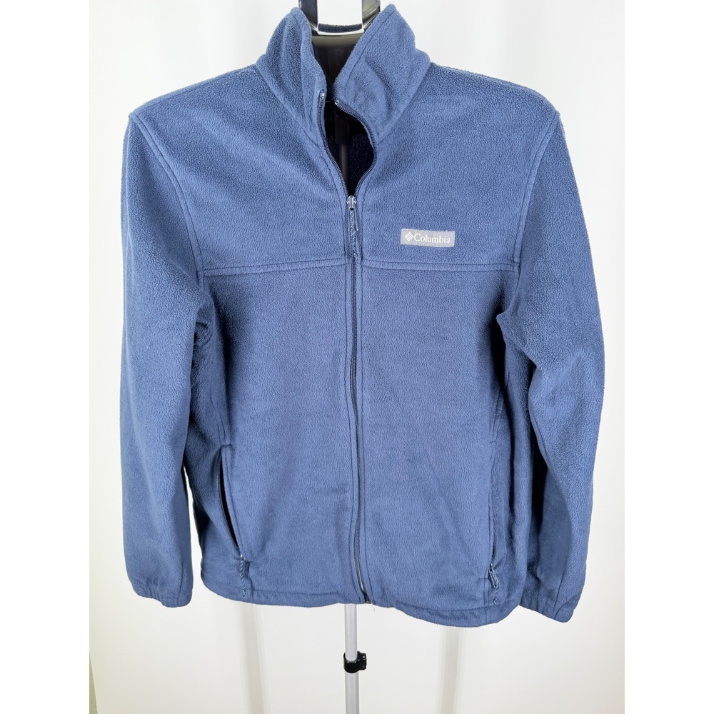 Columbia Steens Mountain Full Zip Fleece Jacket Mens Medium Blue
